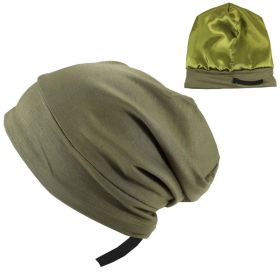 Spring And Autumn Adjustable Men's Satin Lined Hood (Option: Army Green-Adjustable)