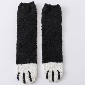 House floor socks (Option: Black-2pc)