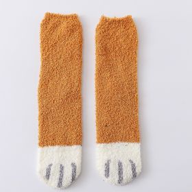 House floor socks (Option: Khaki-2pc)