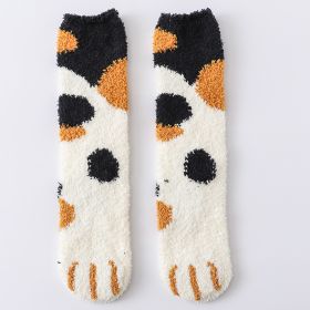 House floor socks (Option: Black dots-1pc)