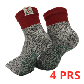 EcoSocks:tm: (Option: Grey Red 4prs-42)