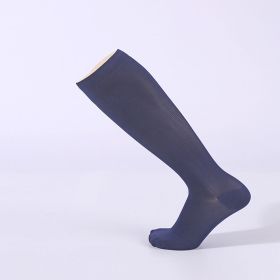 Anti-swelling Varicose Pressure Outdoor Sports Socks (Option: Navy-L XL)