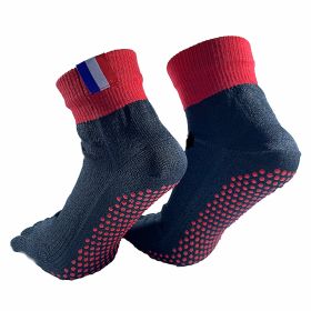 Anti Cut Protective socks (Option: Black red)