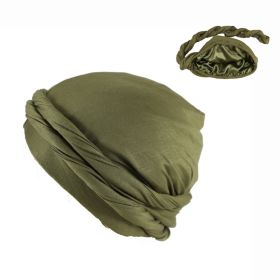 Men's Fashionable New Headband Hat (Option: Army Green-M)