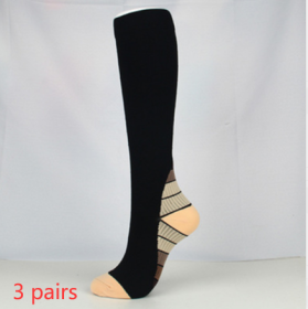 Sports Fitness Camouflage Gradient Football Socks Elastic Socks (Option: Yellow-L  XL-3pairs)