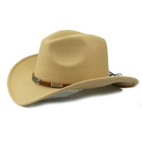 Fashion Personality Hot Selling Woolen Denim Hat (Option: Camel-56to58cm)