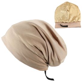 Spring And Autumn Adjustable Men's Satin Lined Hood (Option: Khaki-Adjustable)