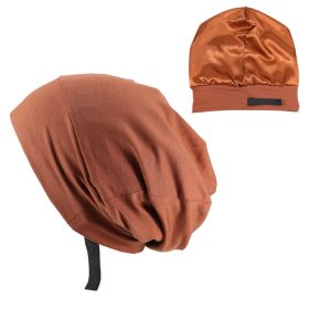 Spring And Autumn Adjustable Men's Satin Lined Hood (Option: Light Brown-Adjustable)